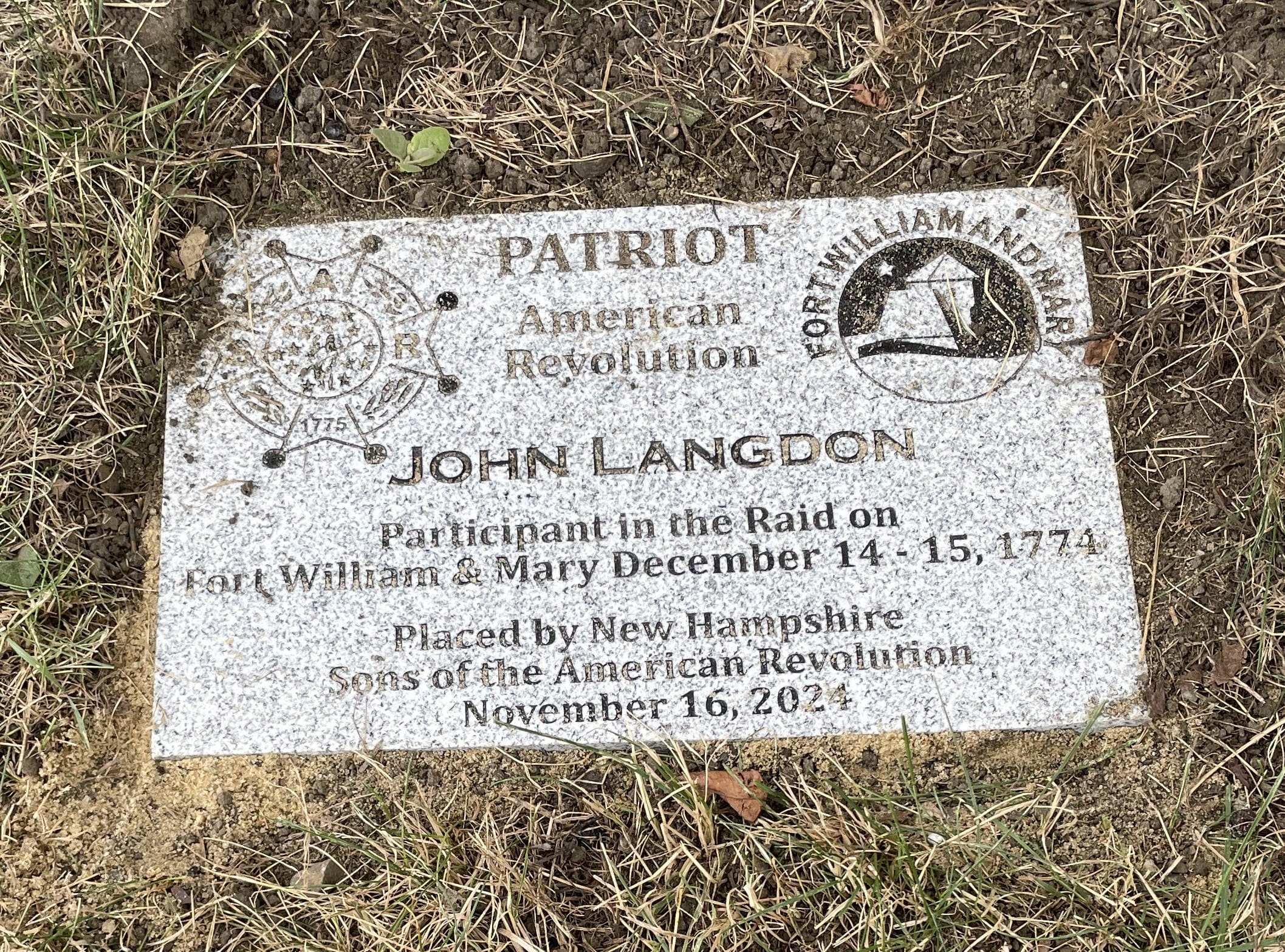 Granite Marker Placement