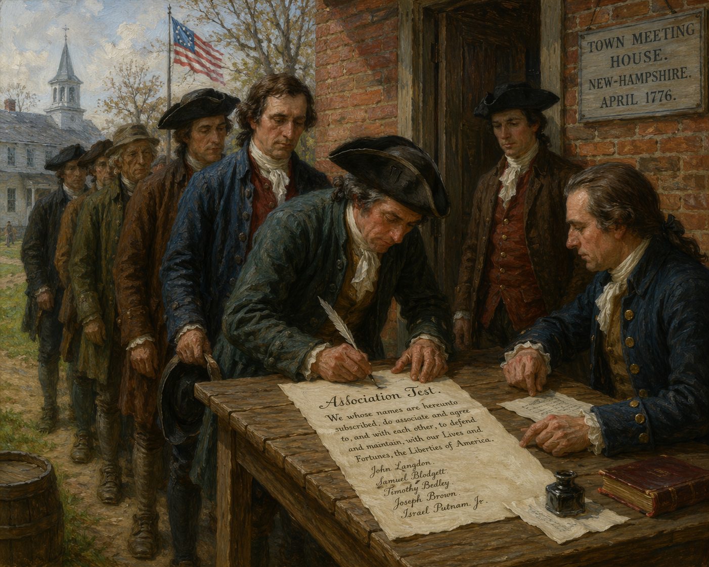 The April 12, 1776 Association Test: